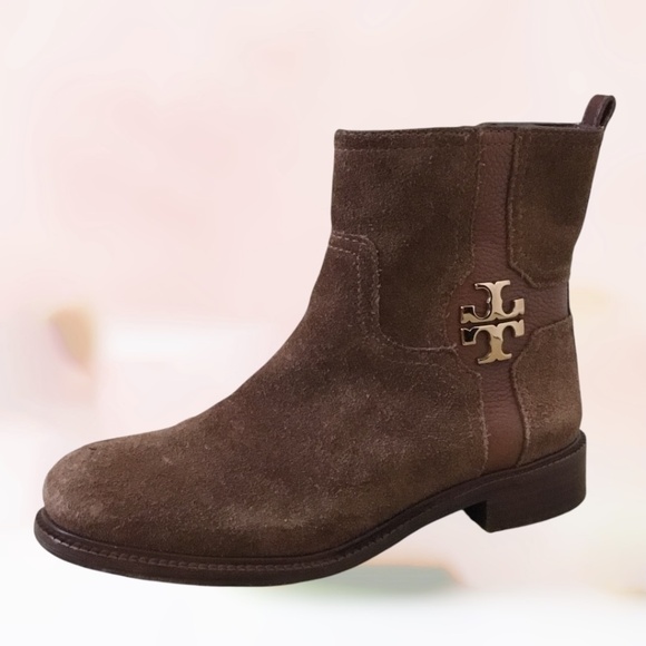 Tory Burch Alaina Suede Ankle Boots - Picture 1 of 16